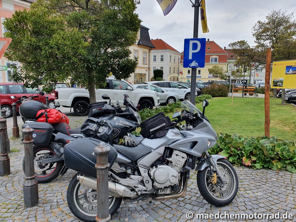 Motorradparkplatz